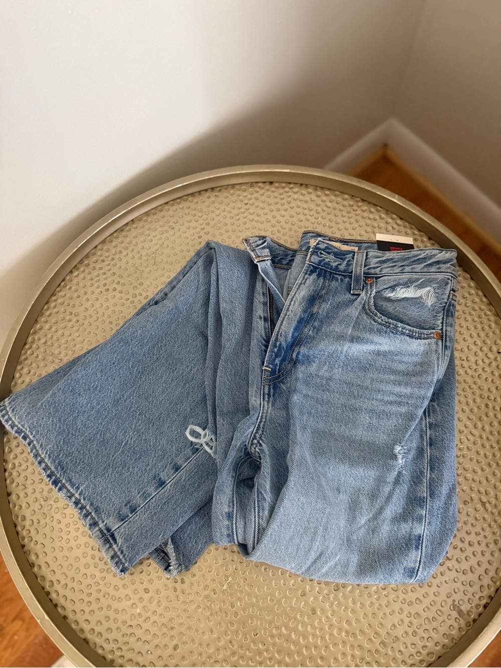 Levi's Light Rib Cage Blue Wide-Leg Women's Jeans